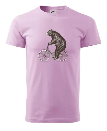 Medveď na bicykli