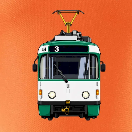 T3R SLF čelo tramvaje linka 3
