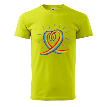 Srdce pride dúha kreslená