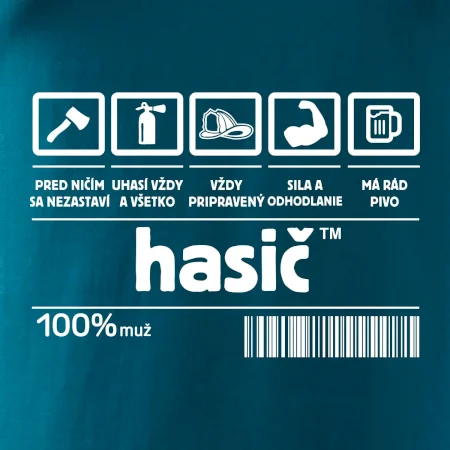 Čiarový kód - Hasič / hasička