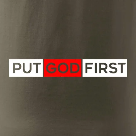 Put God first obdĺžnik