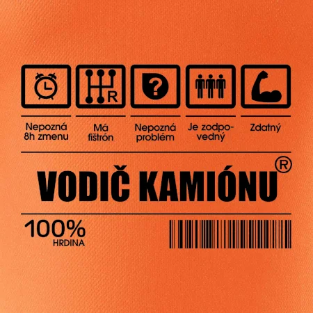 Čiarový kód - Vodič kamiónu