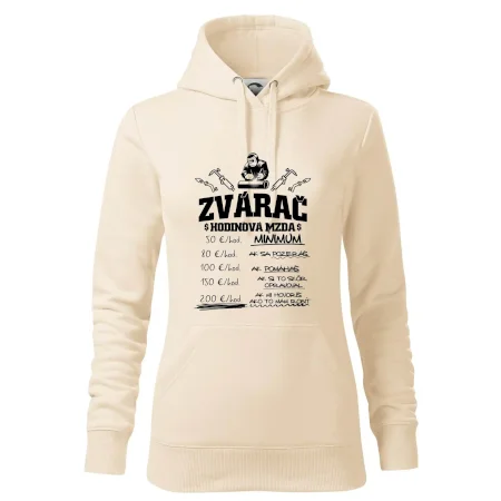 Hodinová mzda zvárač