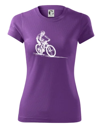 MTB kreslený cyklista