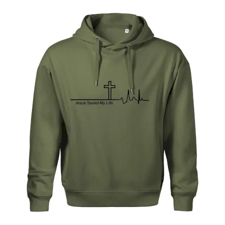 Jesus Saved My Life kríž ekg