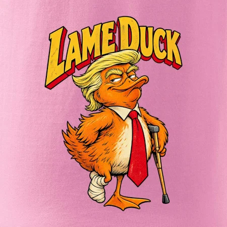 Trump jako kulhající kachna retro komiks