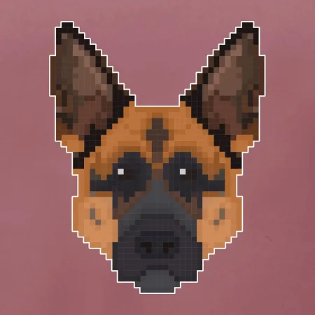 Nemecký ovčiak - Rozpixelovaný