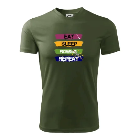 Eat sleep rowing repeat farebné