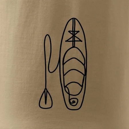 Paddleboard jedním tahem