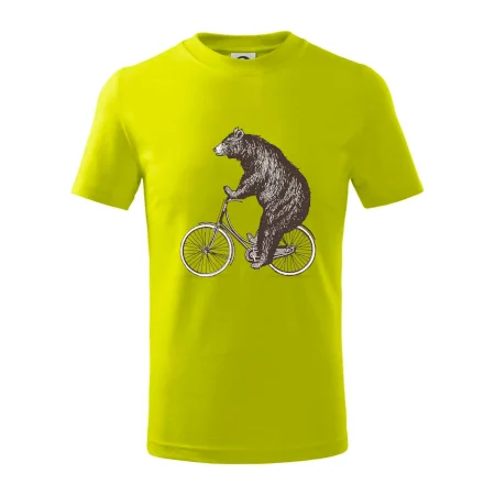 Medveď na bicykli