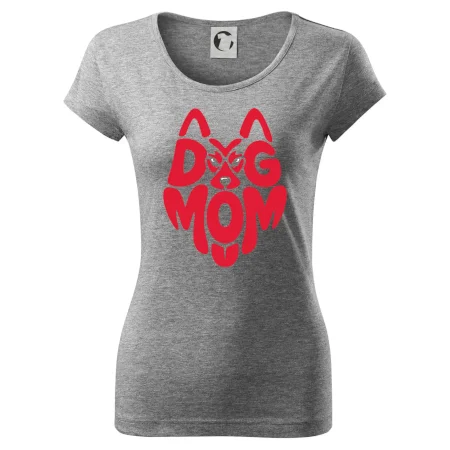 Dog mom nápis v hlavě