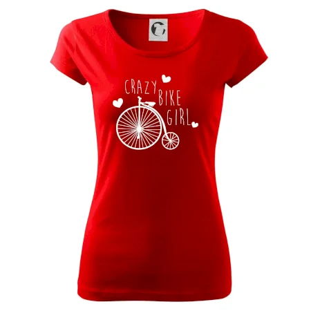 Crazy bike girl