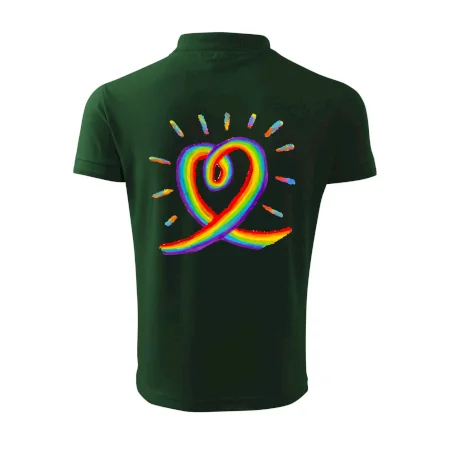 Srdce pride dúha kreslená