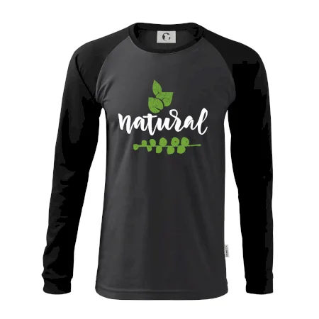 Natural - nápis v listoch