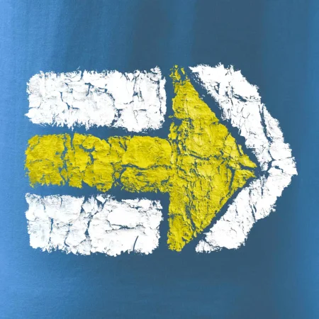 Párová turistická značka žlutá