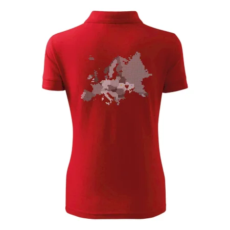 Mapa Európy - srdce v Ukrajine