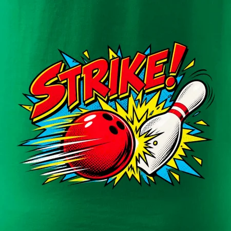 Strike komiksový bowlingový náraz