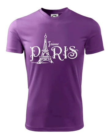 Paris nápis Eiffelovka rovný