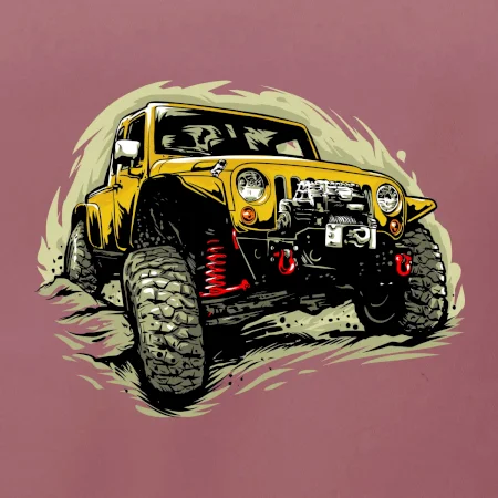 Žltý offroad s navijakom