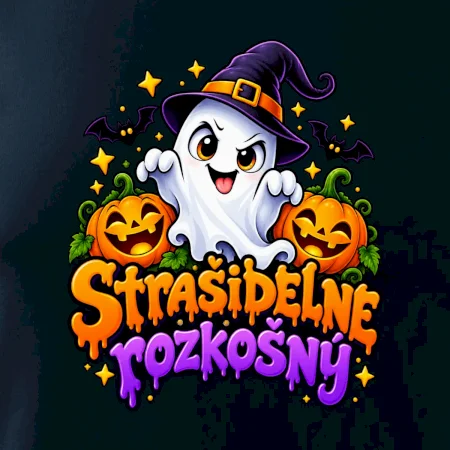 Strašidelne rozkošný duch s tekvicami