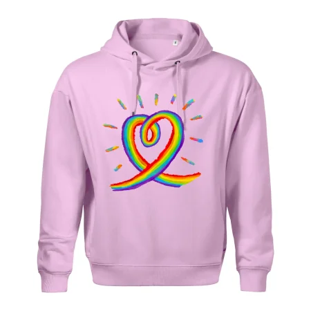Srdce pride dúha kreslená