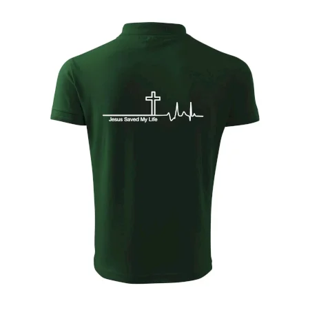 Jesus Saved My Life kríž ekg
