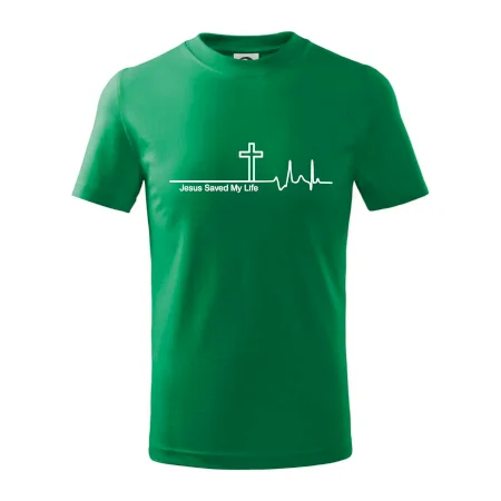 Jesus Saved My Life kríž ekg