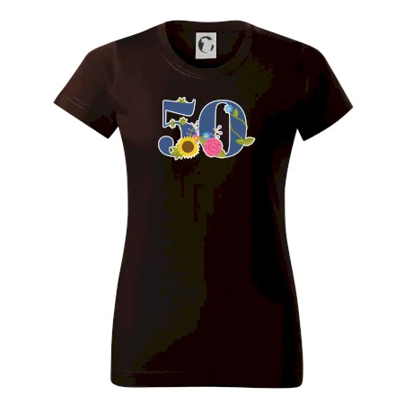 Kvetinové číslo kreslené - 50