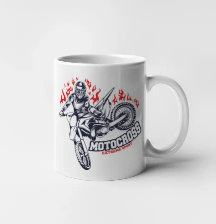 Motocross extreme sport fire