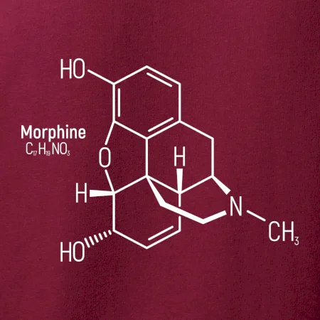 Molekulárna štruktúra Morfín