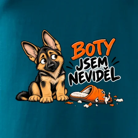 Boty jsem neviděl - štěně vlčáka