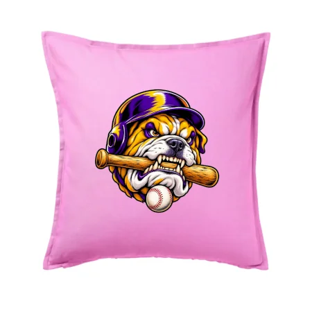 Baseballový buldok s pálkou