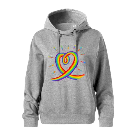 Srdce pride dúha kreslená
