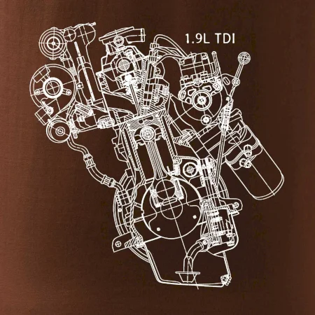 Motor Škoda/ VW 1.9L  TDI z boku