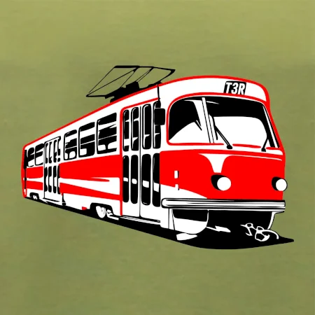 Električka T3R farebná