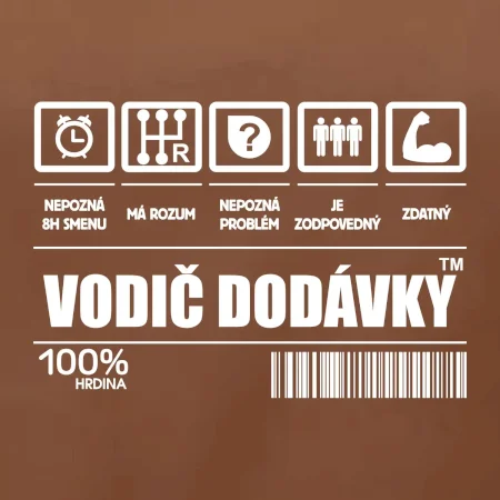Čiarový kód - Vodič dodávky