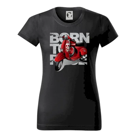 Scooter born to ride red