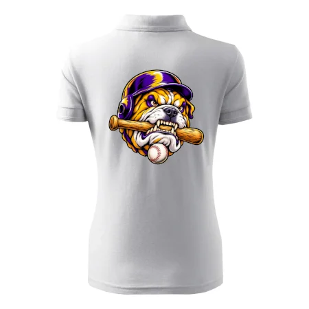 Baseballový buldok s pálkou