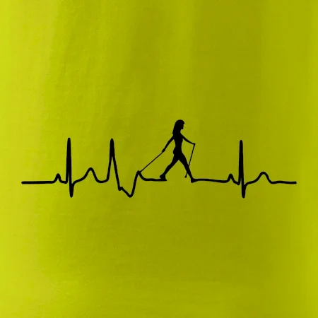 EKG nordic walking žena