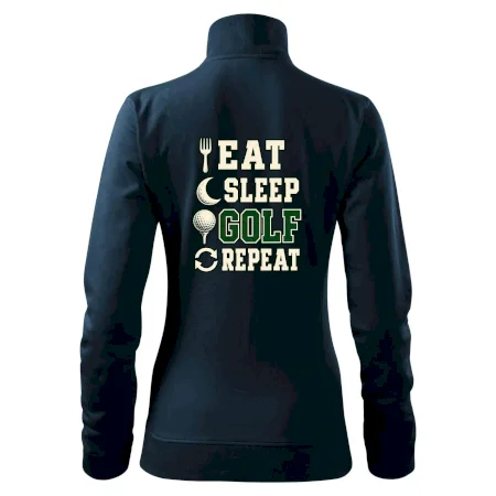Eat sleep golf repeat typografie