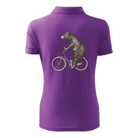 Medveď na bicykli