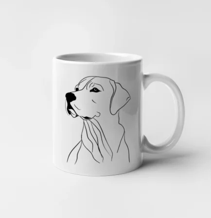 Labrador čierna kresba