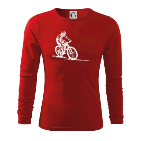 MTB kreslený cyklista