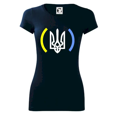 Ukrajina trojzubec s farbami