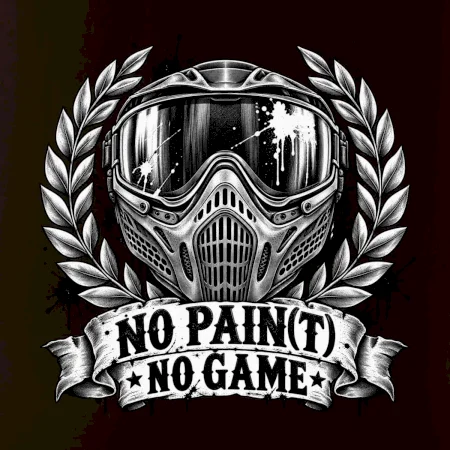 No Paint, No Game – motív s maskou