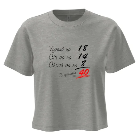 Vyzerá, cíti sa, chová sa - 40 rokov