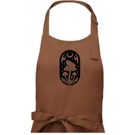 Goblincore čiernobiela oválna žaba