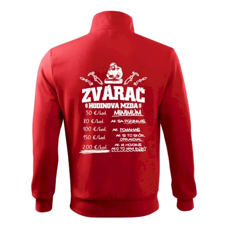 Hodinová mzda zvárač