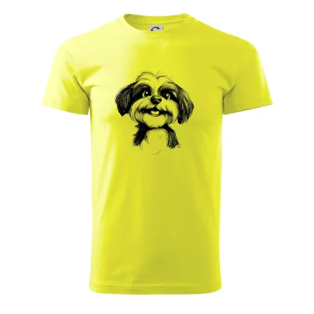 Lhasa apso karikatúra hlava