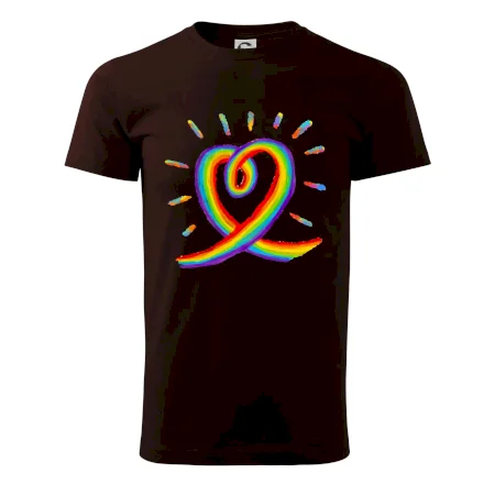 Srdce pride dúha kreslená